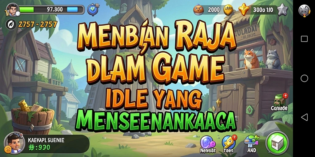 Tampilan menarik dari gameplay dalam <strong>2757</strong> dengan pengumpulan sumber daya secara otomatis.