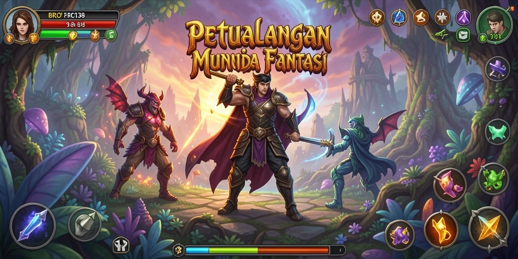 Tampilan gameplay petualangan yang menarik di BRO138.