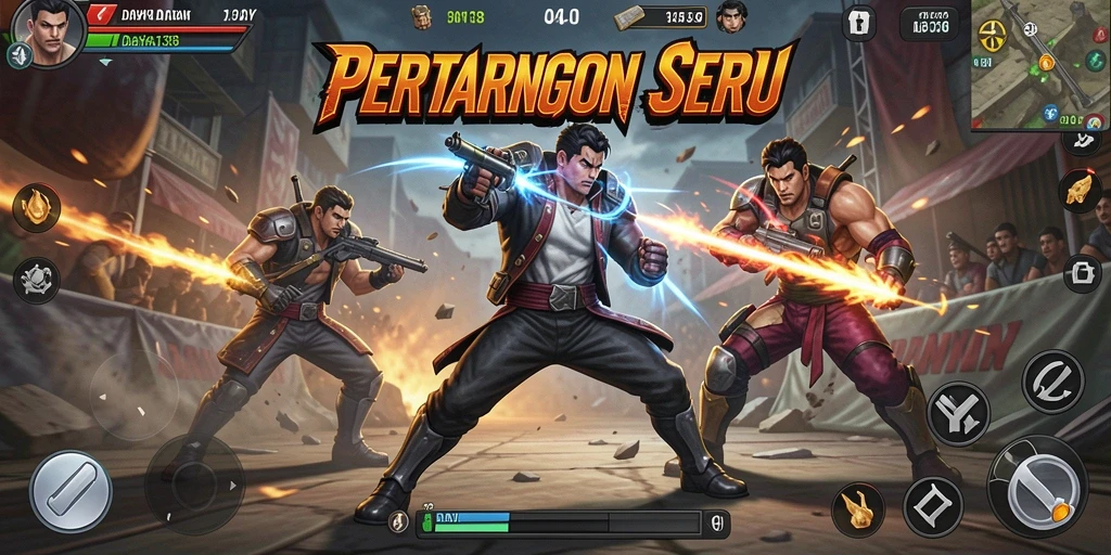 Tampilan gameplay seru dari DAYA138 di medan pertempuran.