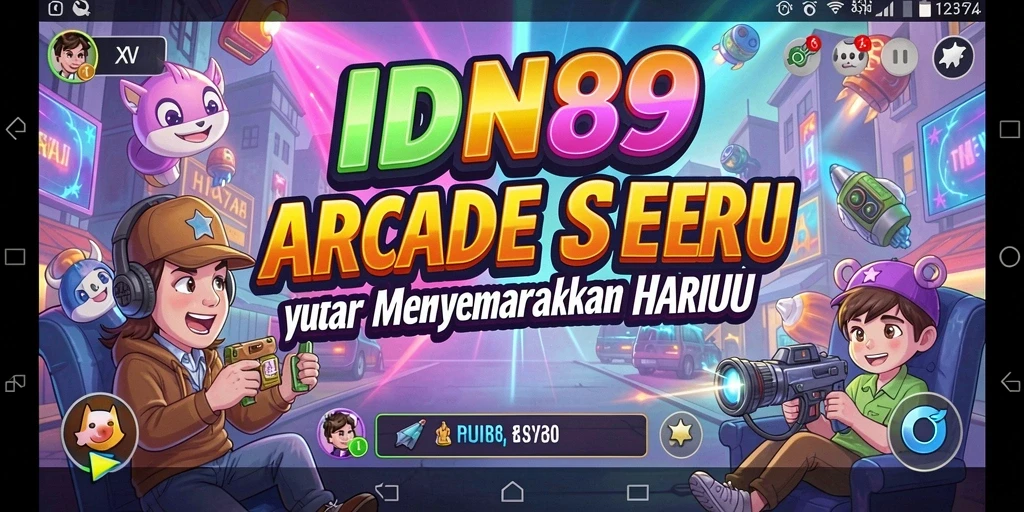 Screenshot IDN89 menampilkan momen seru saat bermain game Arcade.