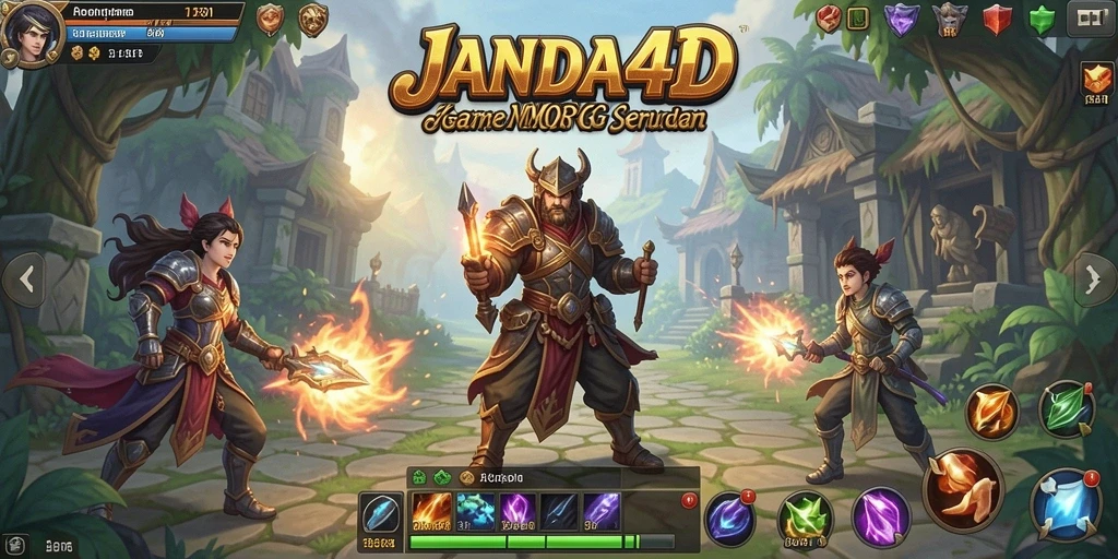 Screenshot gameplay JANDA4D dengan grafis menawan dan aksi seru.