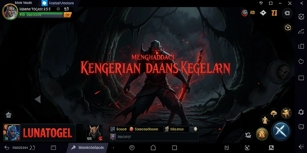 Gameplay menakutkan dalam LUNATOGEL yang memacu adrenalin.