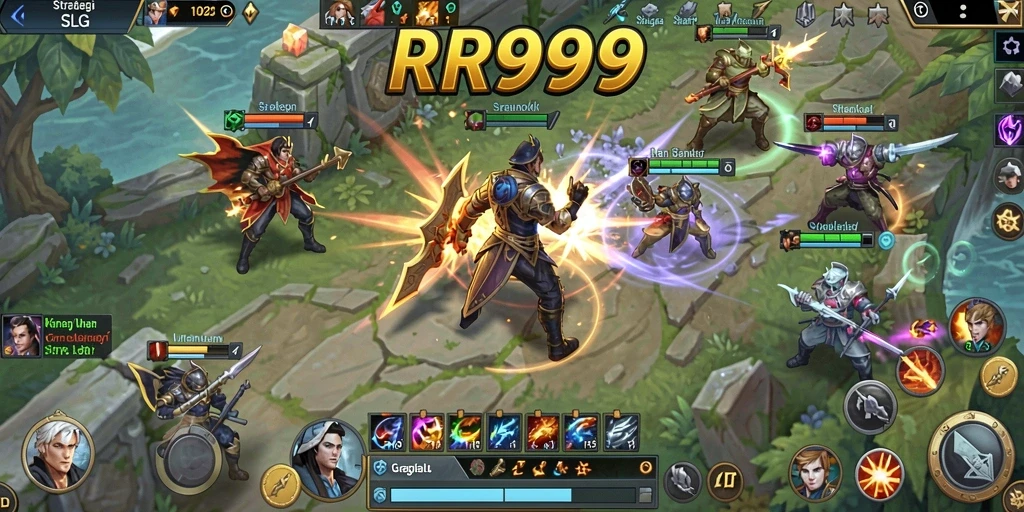 Tangkapan layar gameplay <strong>RR999</strong> menampilkan aksi strategi yang mendebarkan.