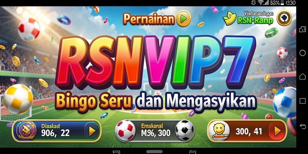 Tampilan gameplay RSNVIP7 yang seru dan menegangkan saat bermain Bingo.