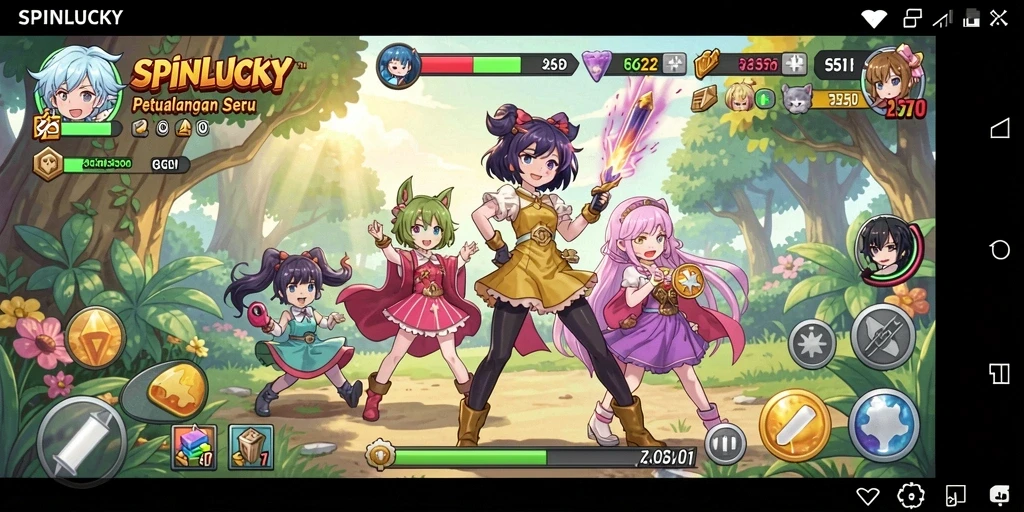 Tampilan menarik dari gameplay SPINLUCKY yang penuh petualangan.