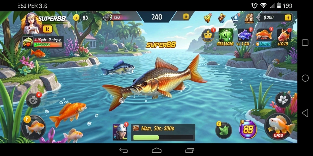 Tangkapan ikan terbaik dalam gameplay SUPER88 yang mendebarkan.