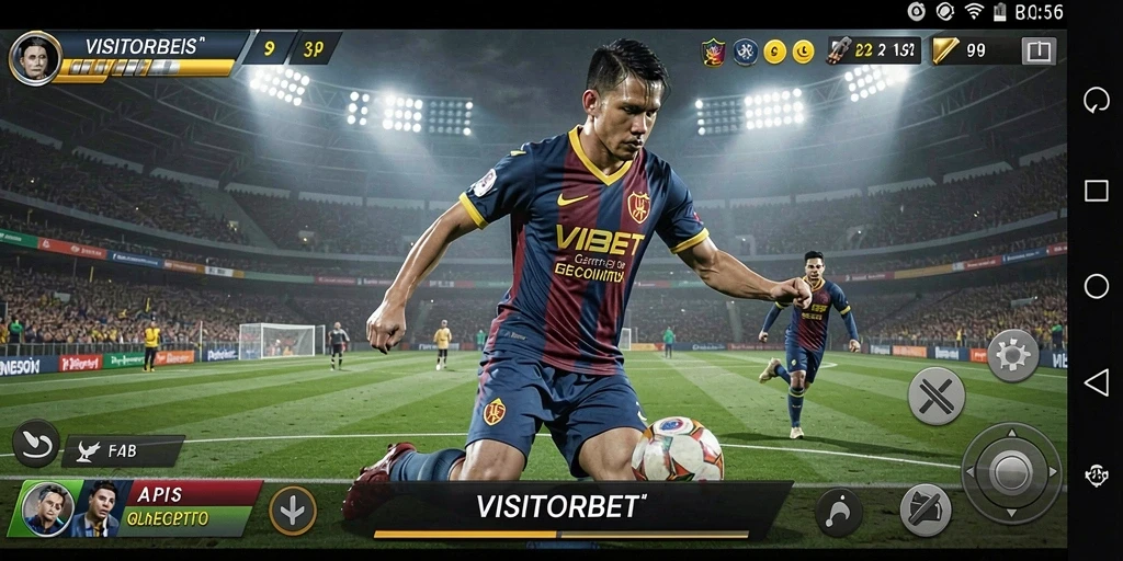 Tangkapan layar gameplay VISITORBET yang menampilkan kesempatan bertaruh olahraga.