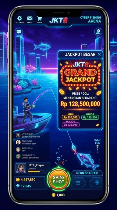 Tampilan utama pusat unduh jkt8 yang menarik.